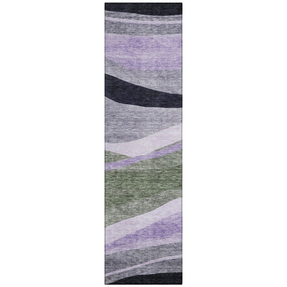 LOOMLAN Rugs Athena Green Washable Indoor-Outdoor Rug