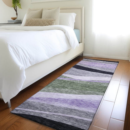 LOOMLAN Rugs Athena Green Washable Indoor-Outdoor Rug