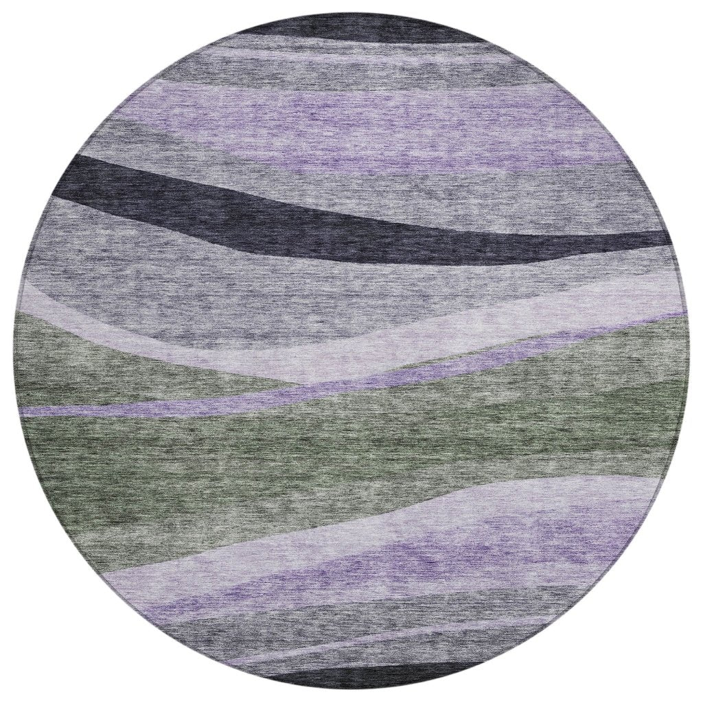 LOOMLAN Rugs Athena Green Washable Indoor-Outdoor Rug