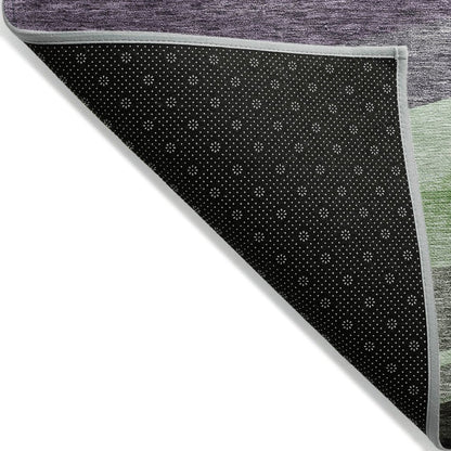 LOOMLAN Rugs Athena Purple Washable Indoor-Outdoor Rug