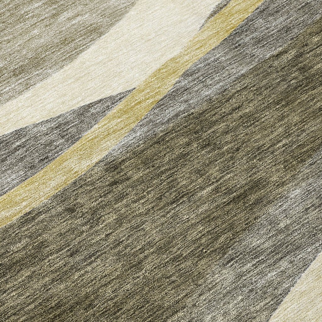 LOOMLAN Rugs Athena Taupe Washable Indoor-Outdoor Rug