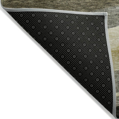 LOOMLAN Rugs Athena Taupe Washable Indoor-Outdoor Rug