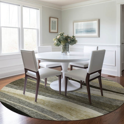 LOOMLAN Rugs Athena Taupe Washable Indoor-Outdoor Rug