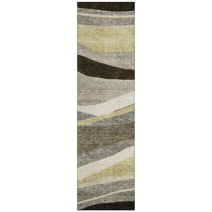 LOOMLAN Rugs Athena Taupe Washable Indoor-Outdoor Rug