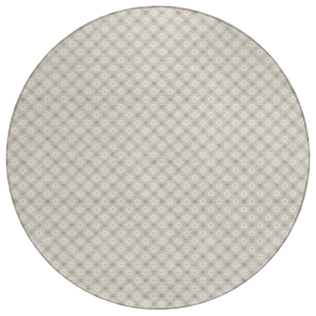 LOOMLAN Rugs Auralyn Brown Washable Indoor-Outdoor Rug