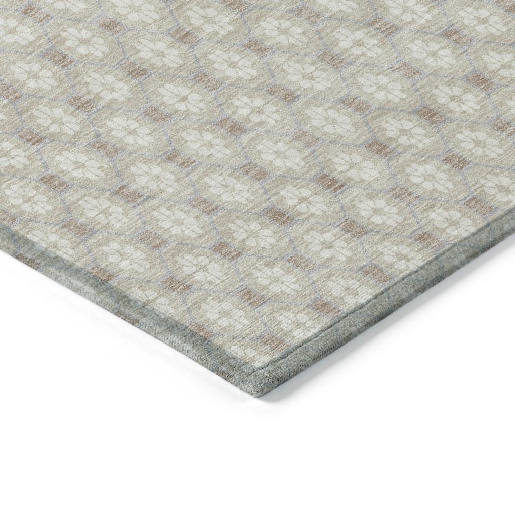 LOOMLAN Rugs Auralyn Brown Washable Indoor-Outdoor Rug