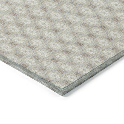 LOOMLAN Rugs Auralyn Brown Washable Indoor-Outdoor Rug