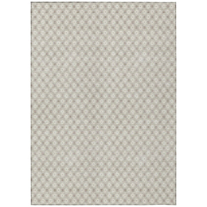 LOOMLAN Rugs Auralyn Brown Washable Indoor-Outdoor Rug
