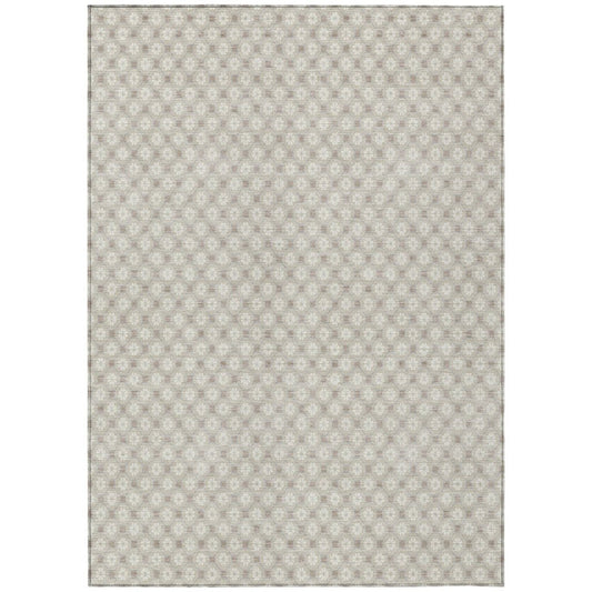 LOOMLAN Rugs Auralyn Brown Washable Indoor-Outdoor Rug