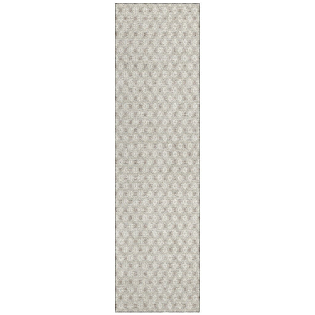 LOOMLAN Rugs Auralyn Brown Washable Indoor-Outdoor Rug