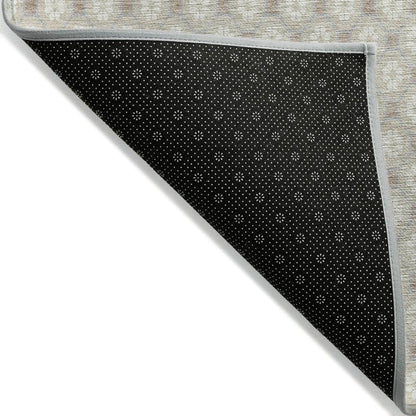 LOOMLAN Rugs Auralyn Brown Washable Indoor-Outdoor Rug