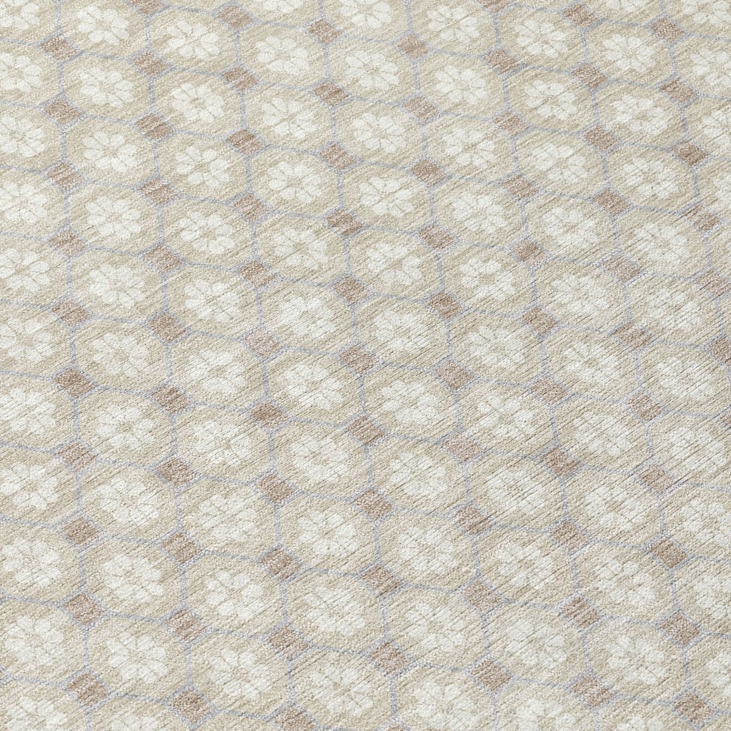 LOOMLAN Rugs Auralyn Brown Washable Indoor-Outdoor Rug