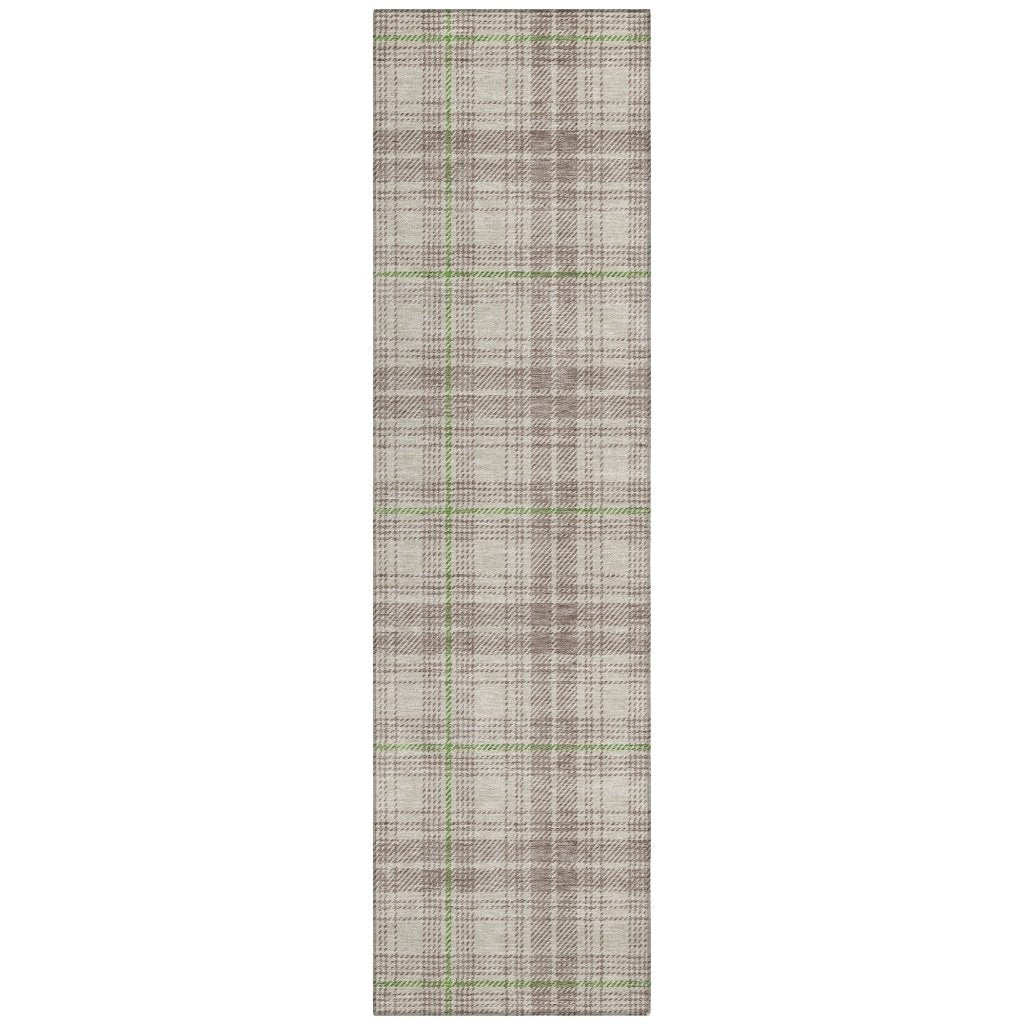 LOOMLAN Rugs Aurora Beige Washable Indoor-Outdoor Rug