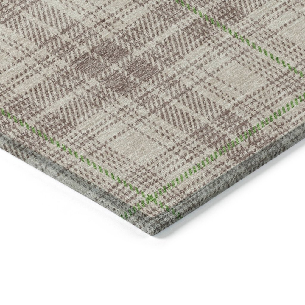 LOOMLAN Rugs Aurora Beige Washable Indoor-Outdoor Rug