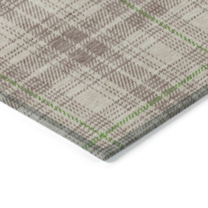 LOOMLAN Rugs Aurora Beige Washable Indoor-Outdoor Rug