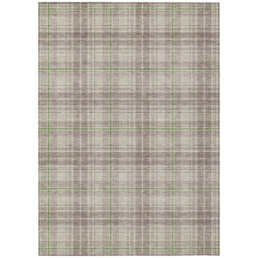 LOOMLAN Rugs Aurora Beige Washable Indoor-Outdoor Rug