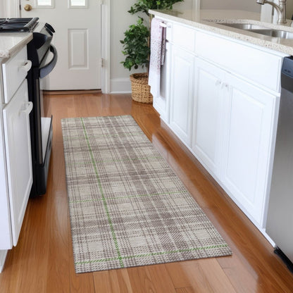 LOOMLAN Rugs Aurora Beige Washable Indoor-Outdoor Rug
