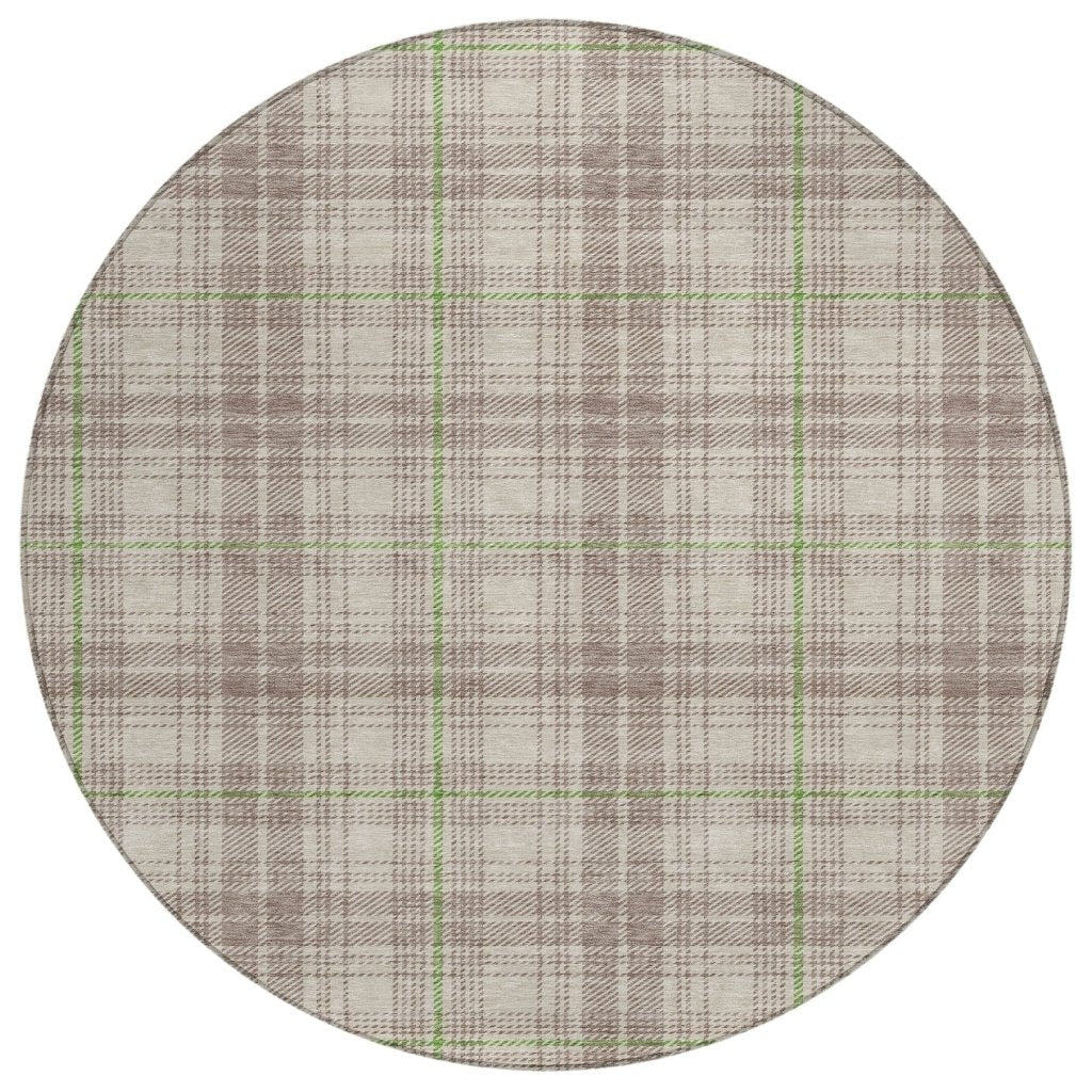 LOOMLAN Rugs Aurora Beige Washable Indoor-Outdoor Rug
