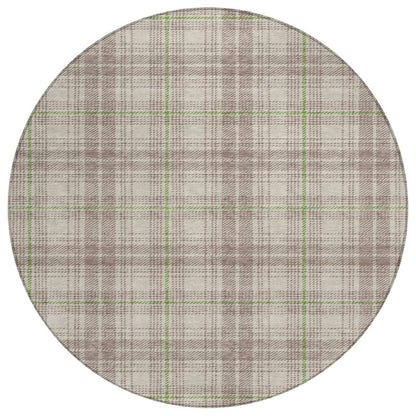 LOOMLAN Rugs Aurora Beige Washable Indoor-Outdoor Rug
