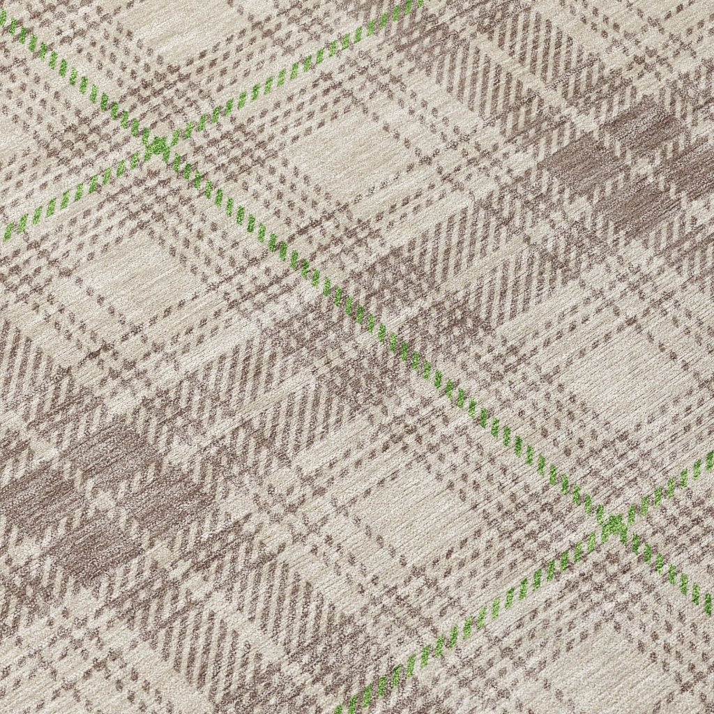 LOOMLAN Rugs Aurora Beige Washable Indoor-Outdoor Rug