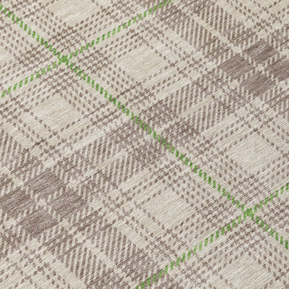LOOMLAN Rugs Aurora Beige Washable Indoor-Outdoor Rug