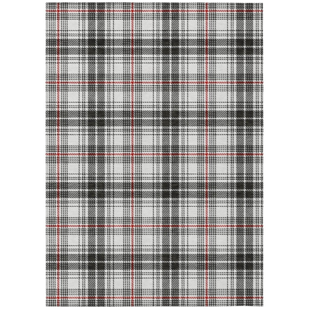 Aurora Black Washable Indoor - Outdoor Rug - LOOMLAN - LOOMLAN Rugs - Outdoor Rugs