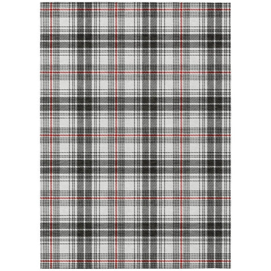 LOOMLAN Rugs Aurora Black Washable Indoor-Outdoor Rug