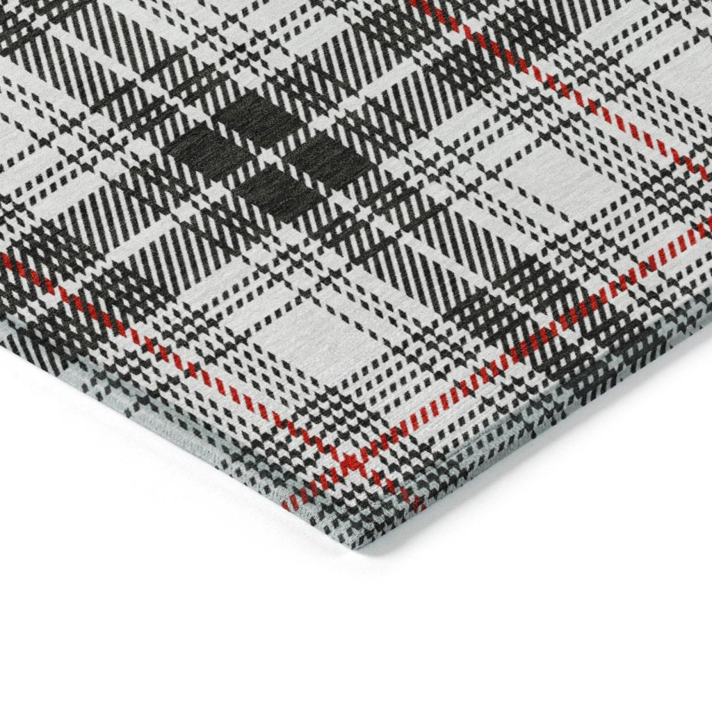 Aurora Black Washable Indoor - Outdoor Rug - LOOMLAN - LOOMLAN Rugs - Outdoor Rugs