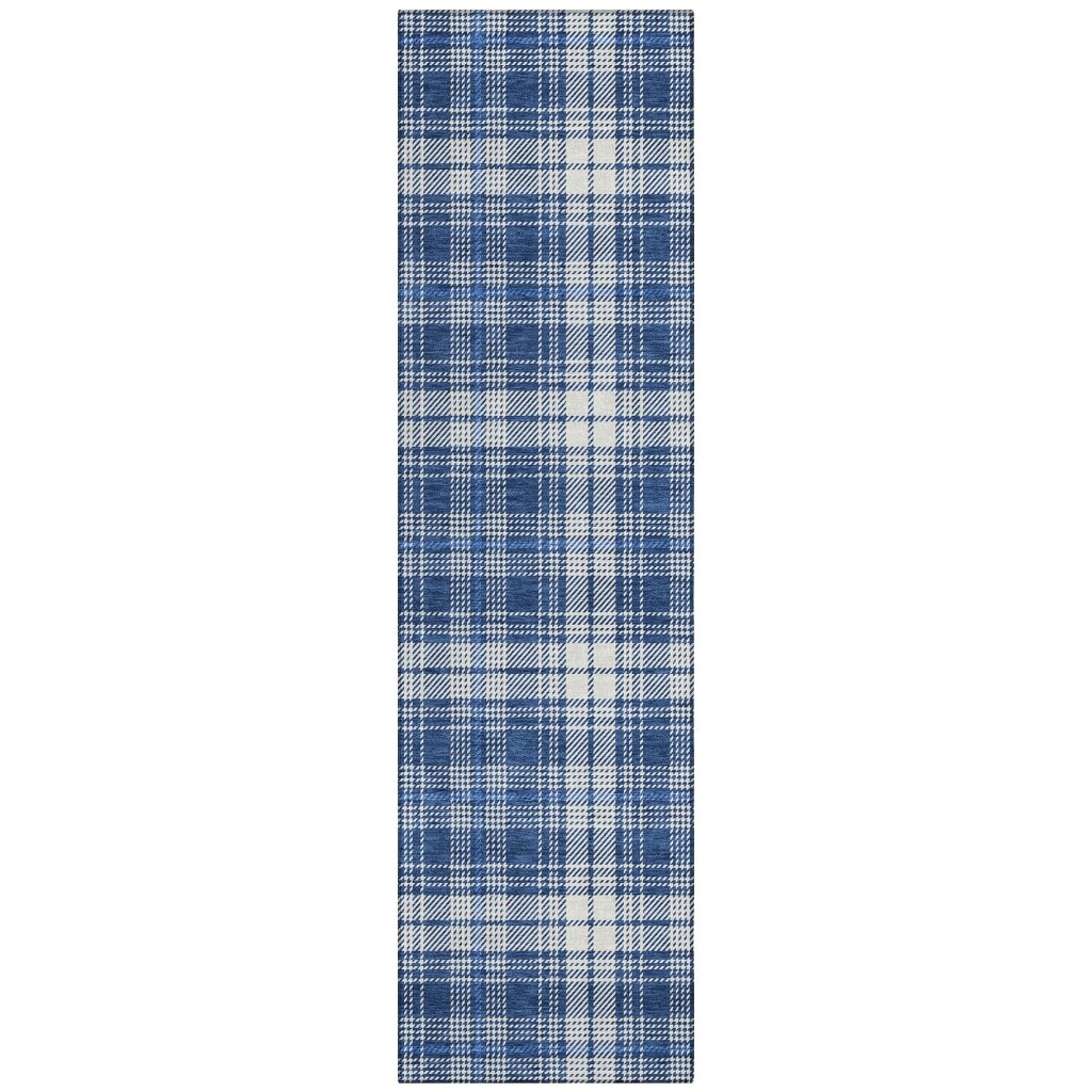 LOOMLAN Rugs Aurora Blue Washable Indoor-Outdoor Rug