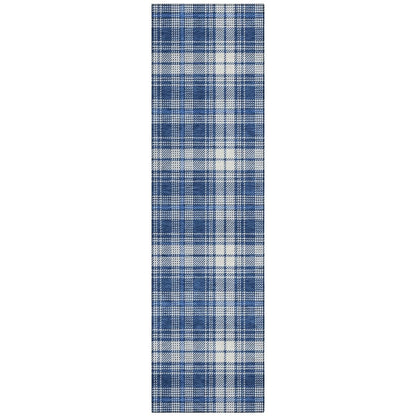 LOOMLAN Rugs Aurora Blue Washable Indoor-Outdoor Rug