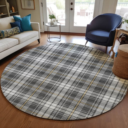 Aurora Charcoal Washable Indoor - Outdoor Rug - LOOMLAN - LOOMLAN Rugs - Outdoor Rugs