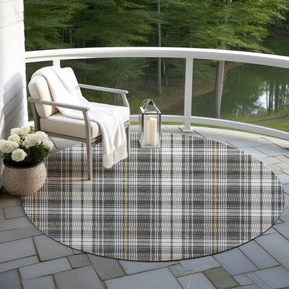Aurora Charcoal Washable Indoor - Outdoor Rug - LOOMLAN - LOOMLAN Rugs - Outdoor Rugs
