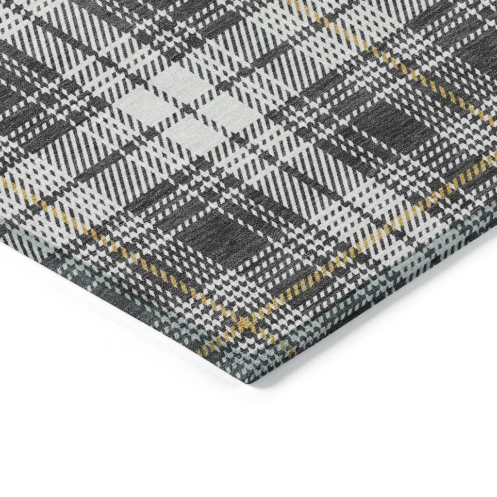 Aurora Charcoal Washable Indoor - Outdoor Rug - LOOMLAN - LOOMLAN Rugs - Outdoor Rugs