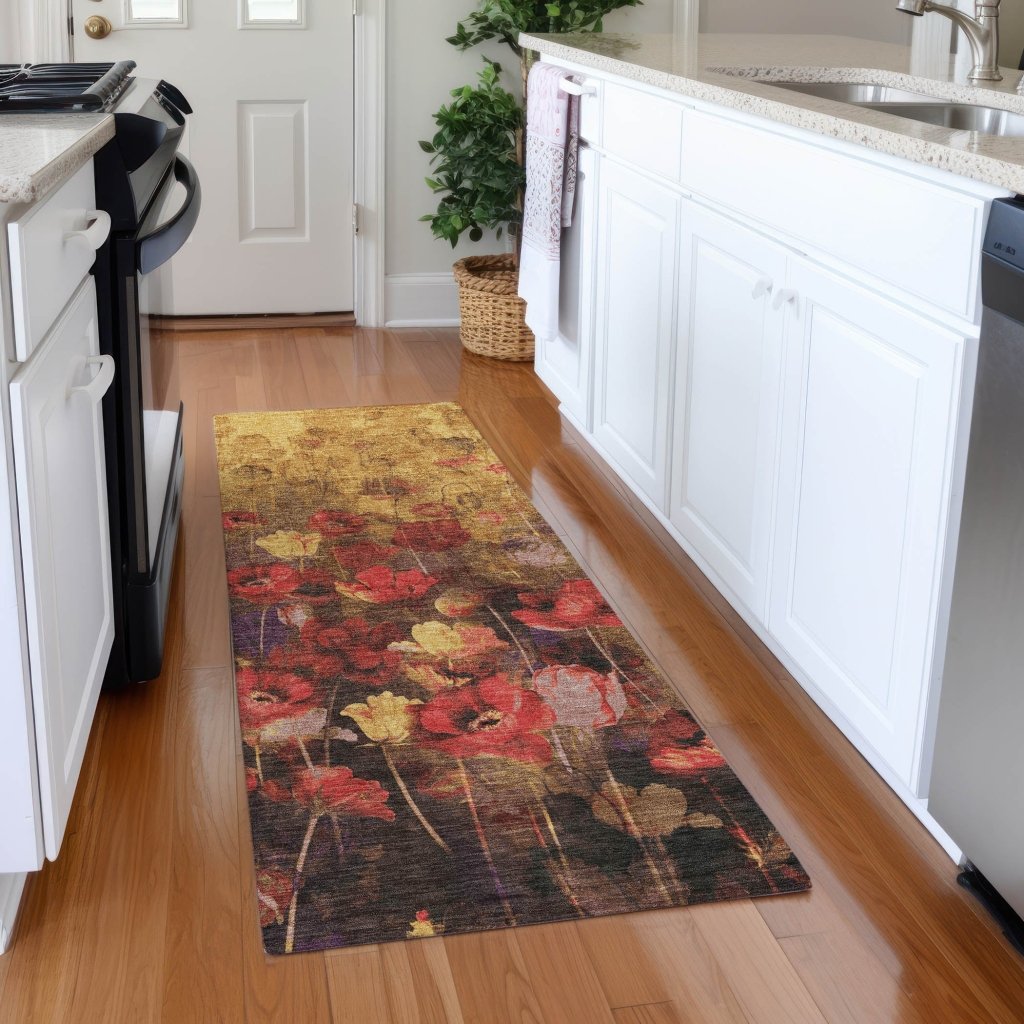 Aurora Gold Washable Indoor - Outdoor Rug - LOOMLAN - LOOMLAN Rugs - Outdoor Rugs