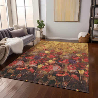 Aurora Gold Washable Indoor - Outdoor Rug - LOOMLAN - LOOMLAN Rugs - Outdoor Rugs