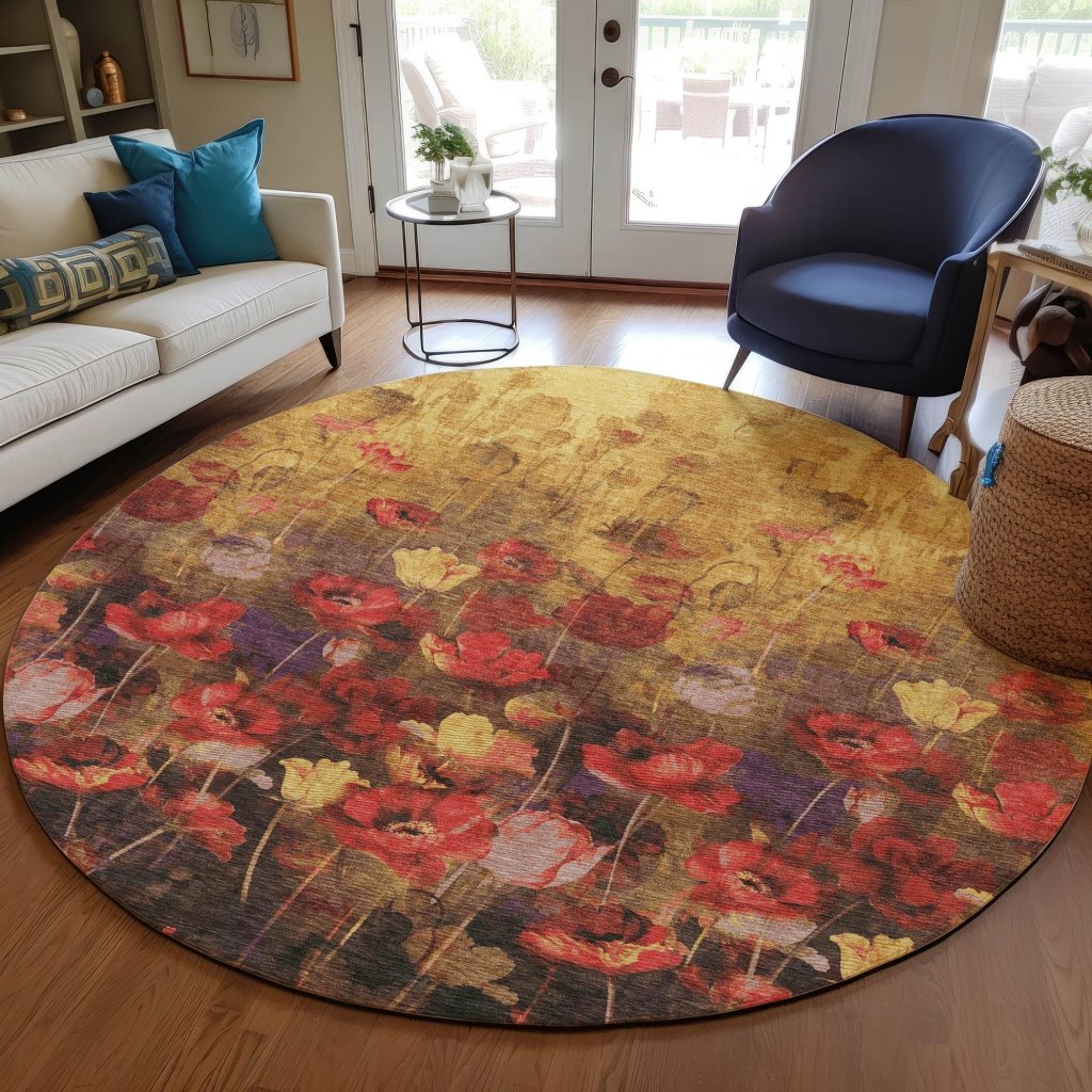 Aurora Gold Washable Indoor - Outdoor Rug - LOOMLAN - LOOMLAN Rugs - Outdoor Rugs