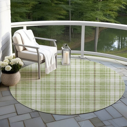 LOOMLAN Rugs Aurora Green Washable Indoor-Outdoor Rug
