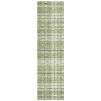 LOOMLAN Rugs Aurora Green Washable Indoor-Outdoor Rug