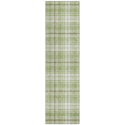 LOOMLAN Rugs Aurora Green Washable Indoor-Outdoor Rug