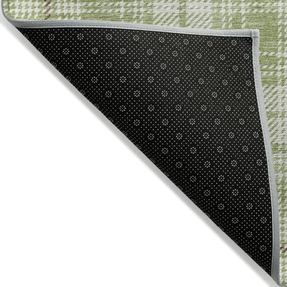 LOOMLAN Rugs Aurora Green Washable Indoor-Outdoor Rug