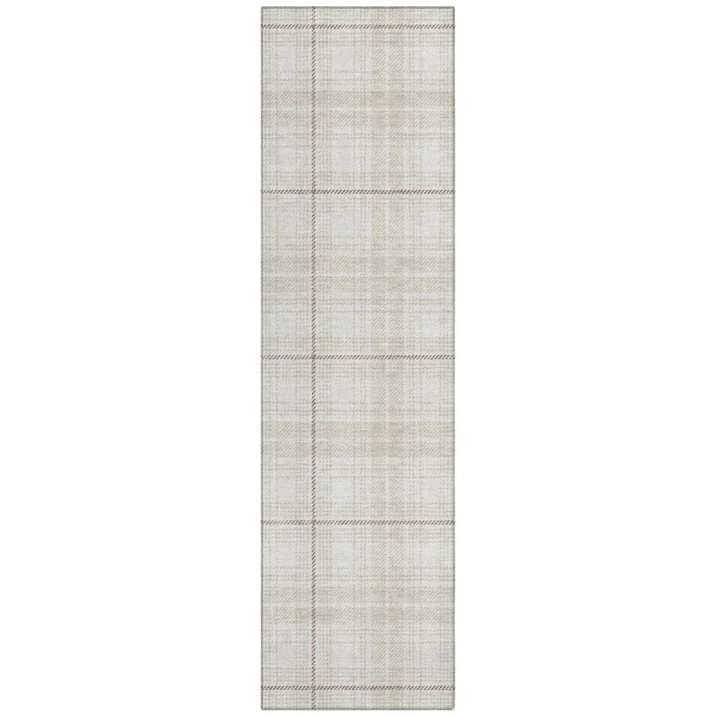 Aurora Ivory Washable Indoor-Outdoor Rug