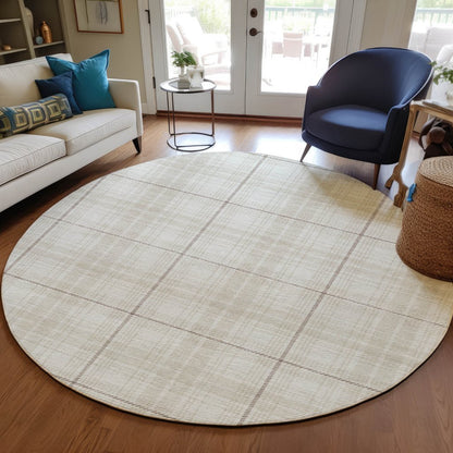 Aurora Ivory Washable Indoor - Outdoor Rug - LOOMLAN - LOOMLAN Rugs - Outdoor Rugs