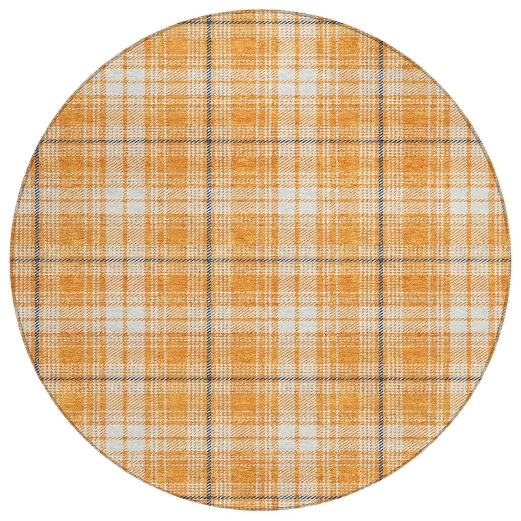 LOOMLAN Rugs Aurora Orange Washable Indoor-Outdoor Rug