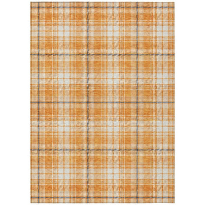 LOOMLAN Rugs Aurora Orange Washable Indoor-Outdoor Rug