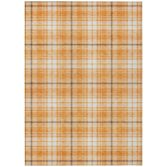 LOOMLAN Rugs Aurora Orange Washable Indoor-Outdoor Rug