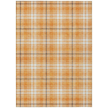 LOOMLAN Rugs Aurora Orange Washable Indoor-Outdoor Rug