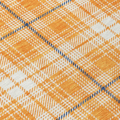 LOOMLAN Rugs Aurora Orange Washable Indoor-Outdoor Rug