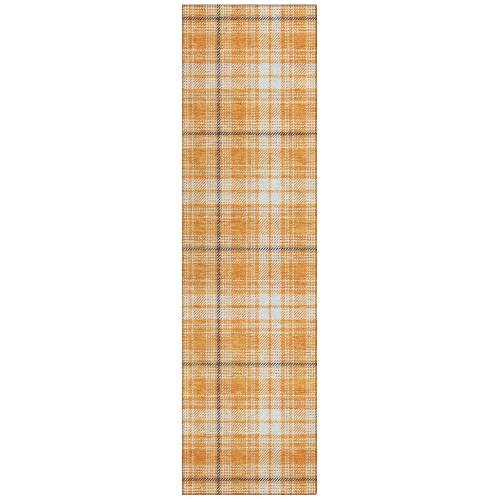 LOOMLAN Rugs Aurora Orange Washable Indoor-Outdoor Rug