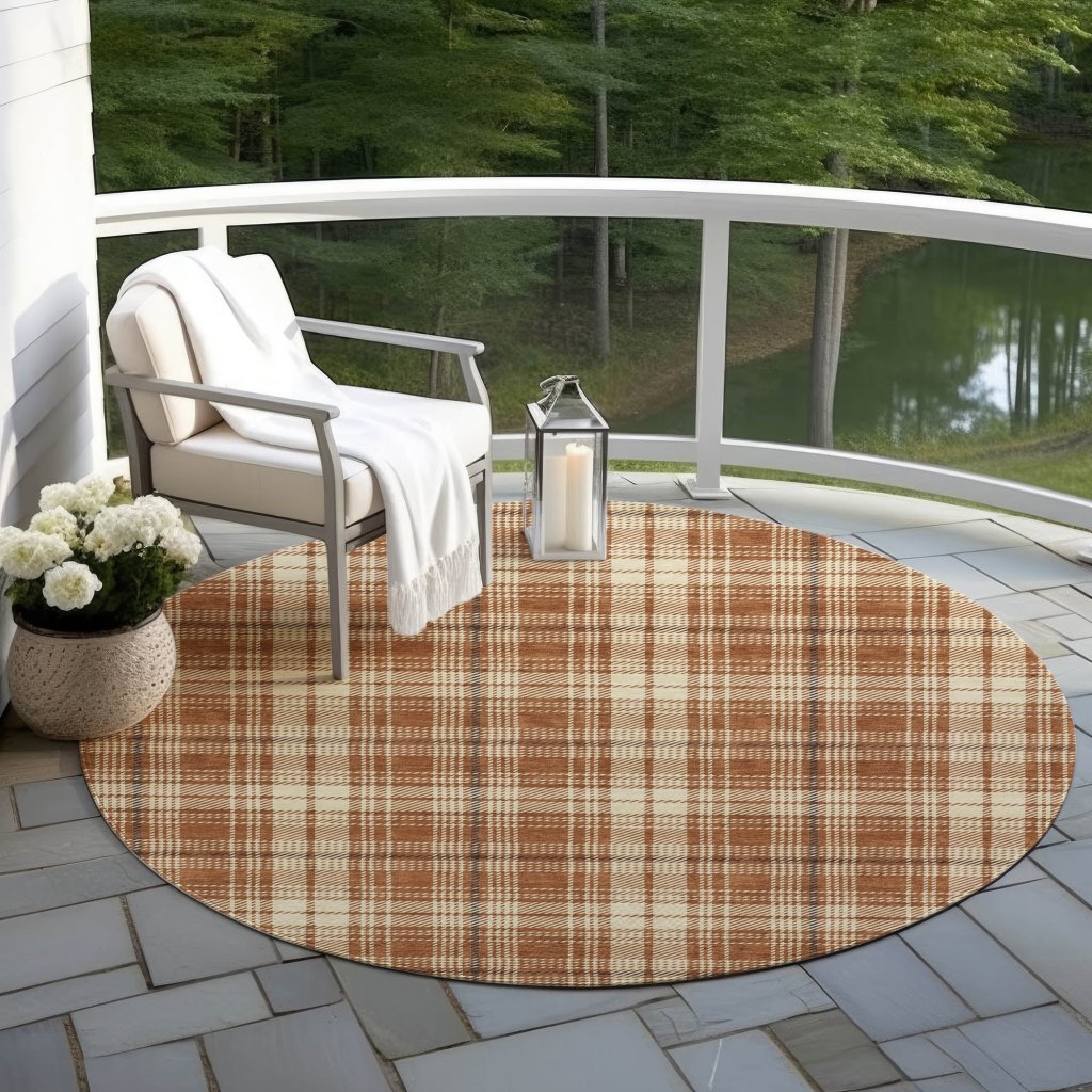 Aurora Paprika Washable Indoor - Outdoor Rug - LOOMLAN - LOOMLAN Rugs - Outdoor Rugs