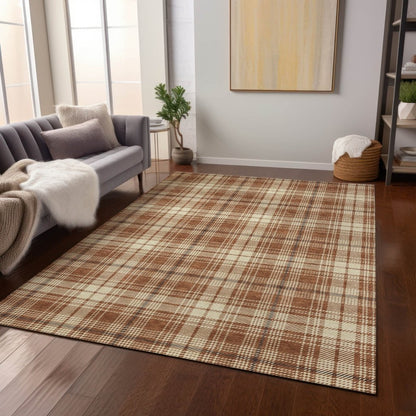 Aurora Paprika Washable Indoor - Outdoor Rug - LOOMLAN - LOOMLAN Rugs - Outdoor Rugs
